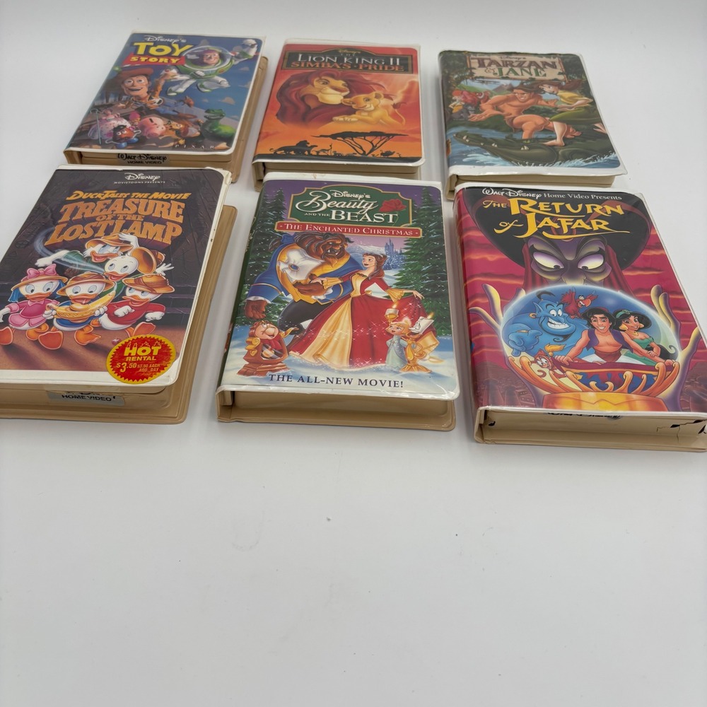Disney VHS Movie Lot Kids OS Multicolor Good Toy Story Lion King II DuckTales - Picture 2 of 4